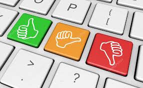 keys with thumbs up and down and neutral