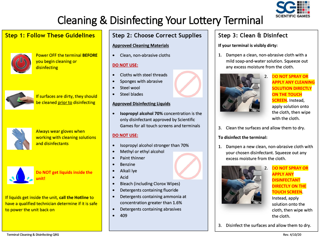 Terminal Cleaning Guide